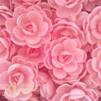 Вафельные цветы - "Розы малые сложные", Розовые, 80шт. (13026RB)